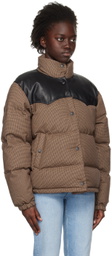 rag & bone Brown Cal Houndstooth Down Jacket