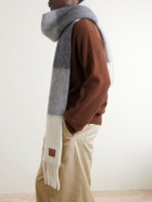 LOEWE - Fringed Striped Alpaca-Blend Scarf