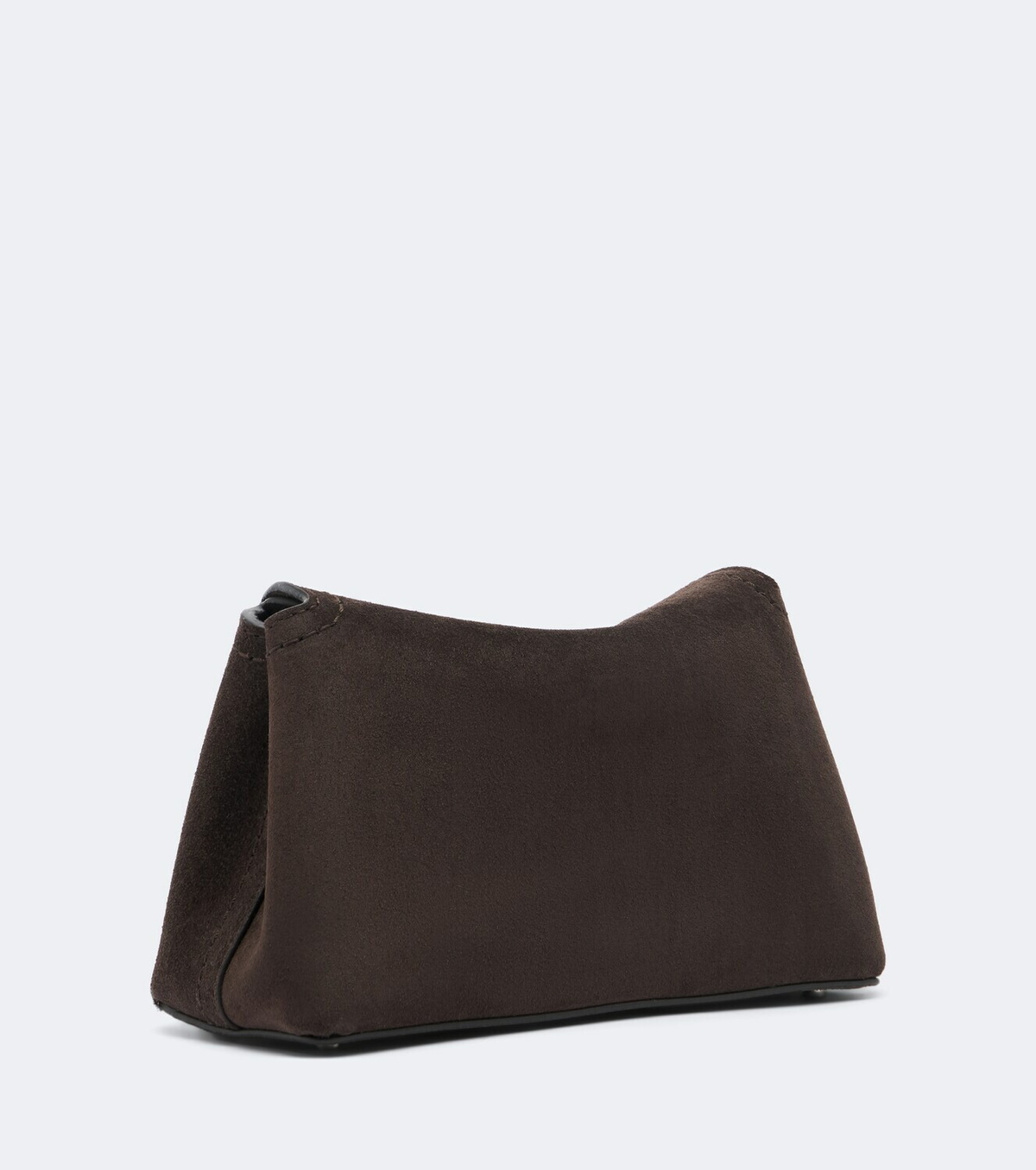 Toteme T-Lock Nano suede clutch