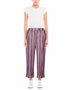 Manila Grace Womens Pants in Purple