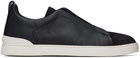 ZEGNA Navy Triple Stitch™ Sneakers