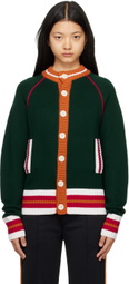 Wales Bonner SSENSE Exclusive Green Artist Cardigan
