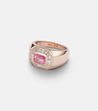 Shay Jewelry 18kt rose gold ring with pink sapphire and diamonds