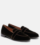 Aquazzura Martin velvet loafers