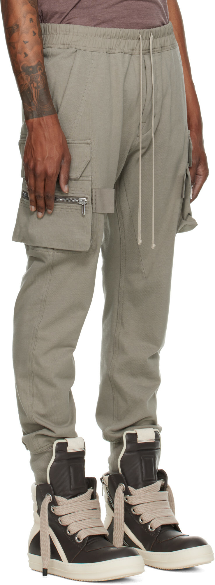 Rick Owens Taupe Tower Mastodon Cargo Pants
