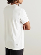 ON - Core Logo-Print Stretch Recycled-Jersey T-Shirt - White