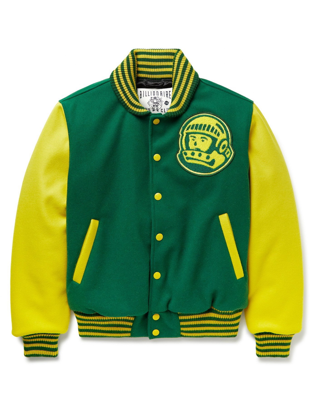 Green and Yellow Bomber Jacket