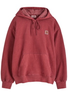 Carhartt Wip Vista Hooded Cotton-blend Sweatshirt Red