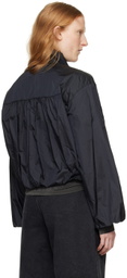 AMOMENTO Black Shirred Jacket