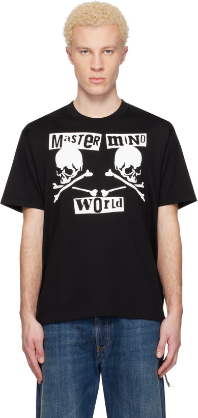 Photo: MASTERMIND WORLD Black MW Flyer SS T-shirt