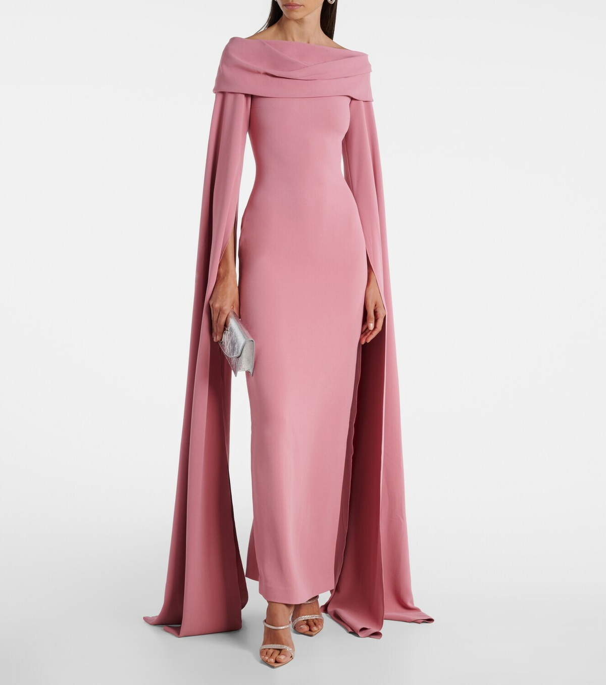 Solace London Nuri draped gown