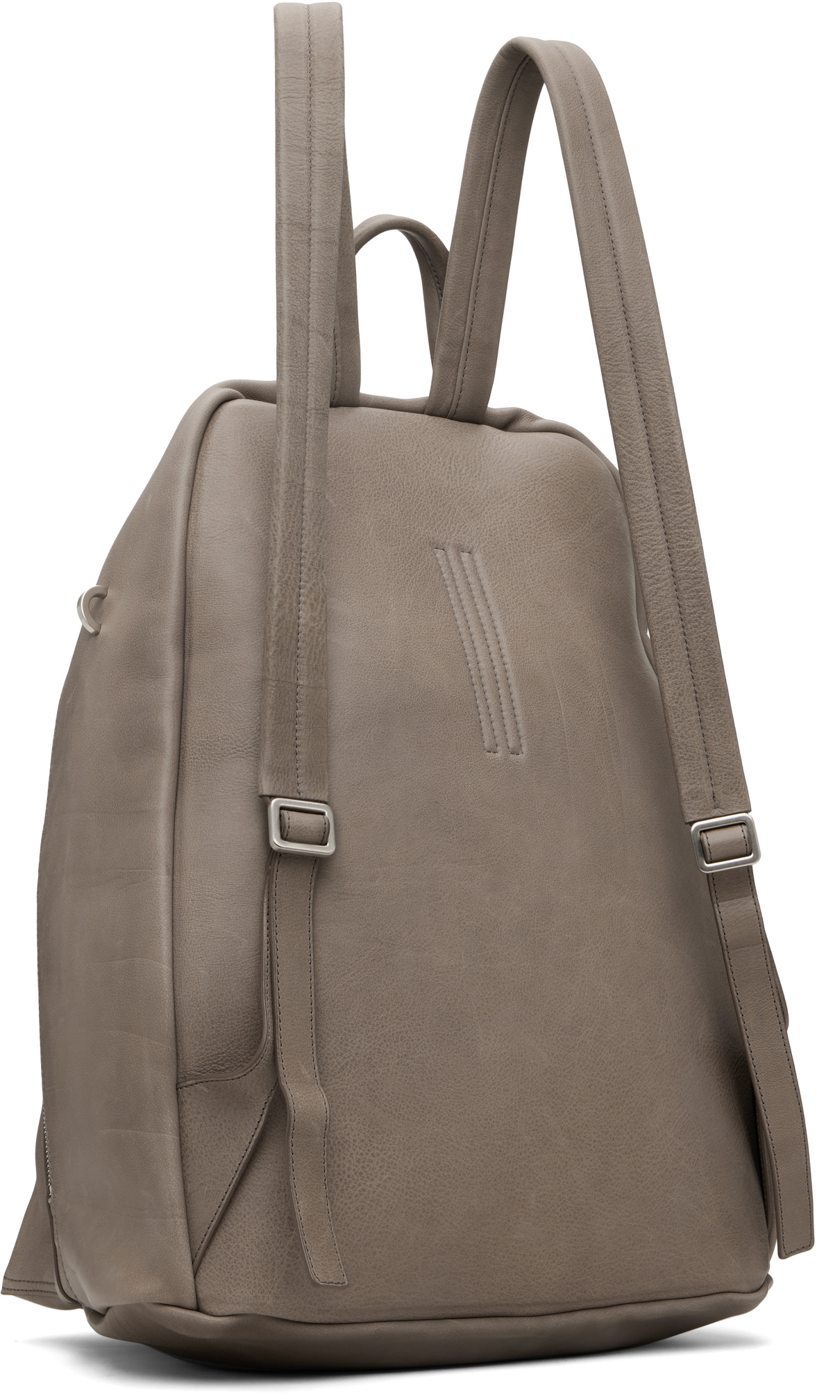 Rick Owens Gray Concordians Soft Buffalo Backpack
