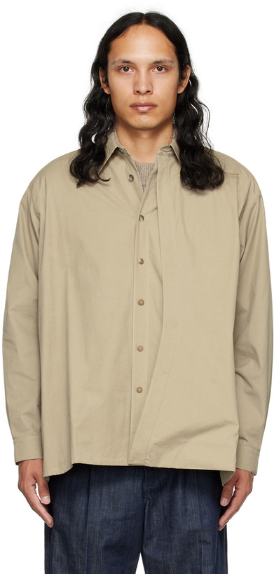 Photo: LE17SEPTEMBRE Beige Layered Shirt