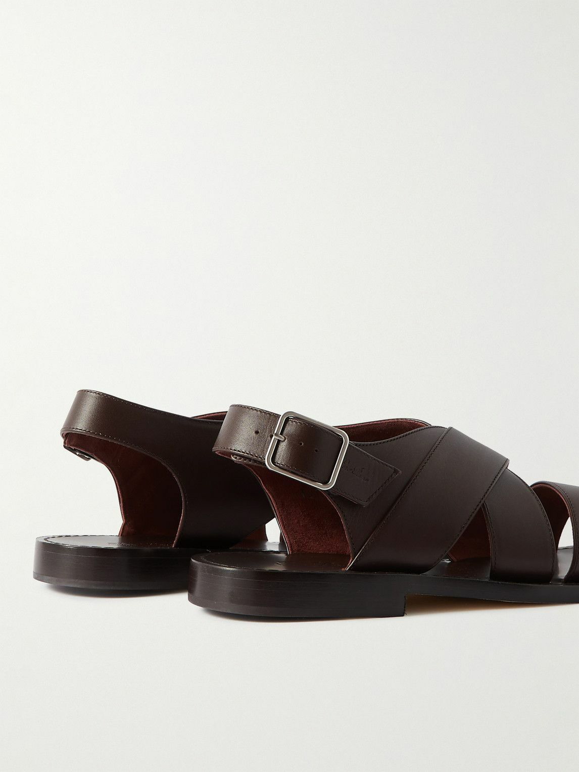 Loro Piana - Moorea Walk Sea Leather Sandals - Brown Loro Piana