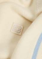 Casablanca Crew-neck Wool and Cashmere-blend Jumper Cream