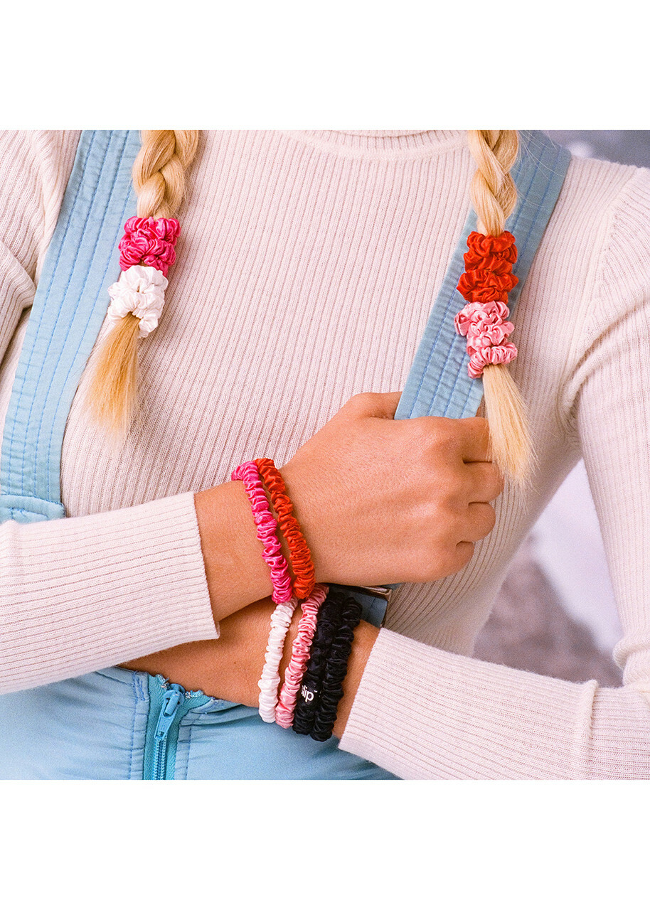 Slip Pure Silk Skinny Scrunchie Cracker - Jean