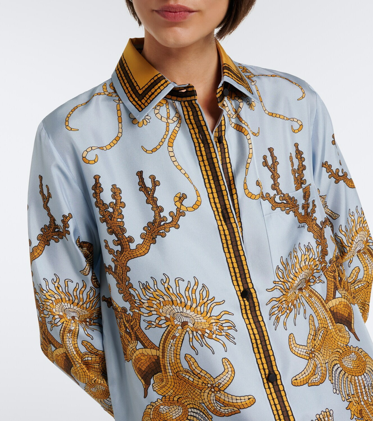 La DoubleJ Boy printed silk satin shirt