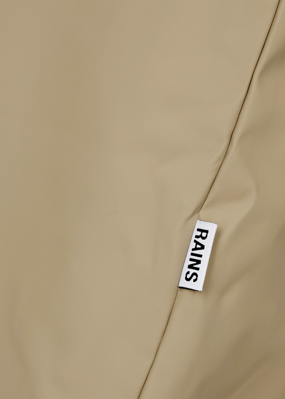 Rains Fishtail Hooded Rubberised Parka Beige