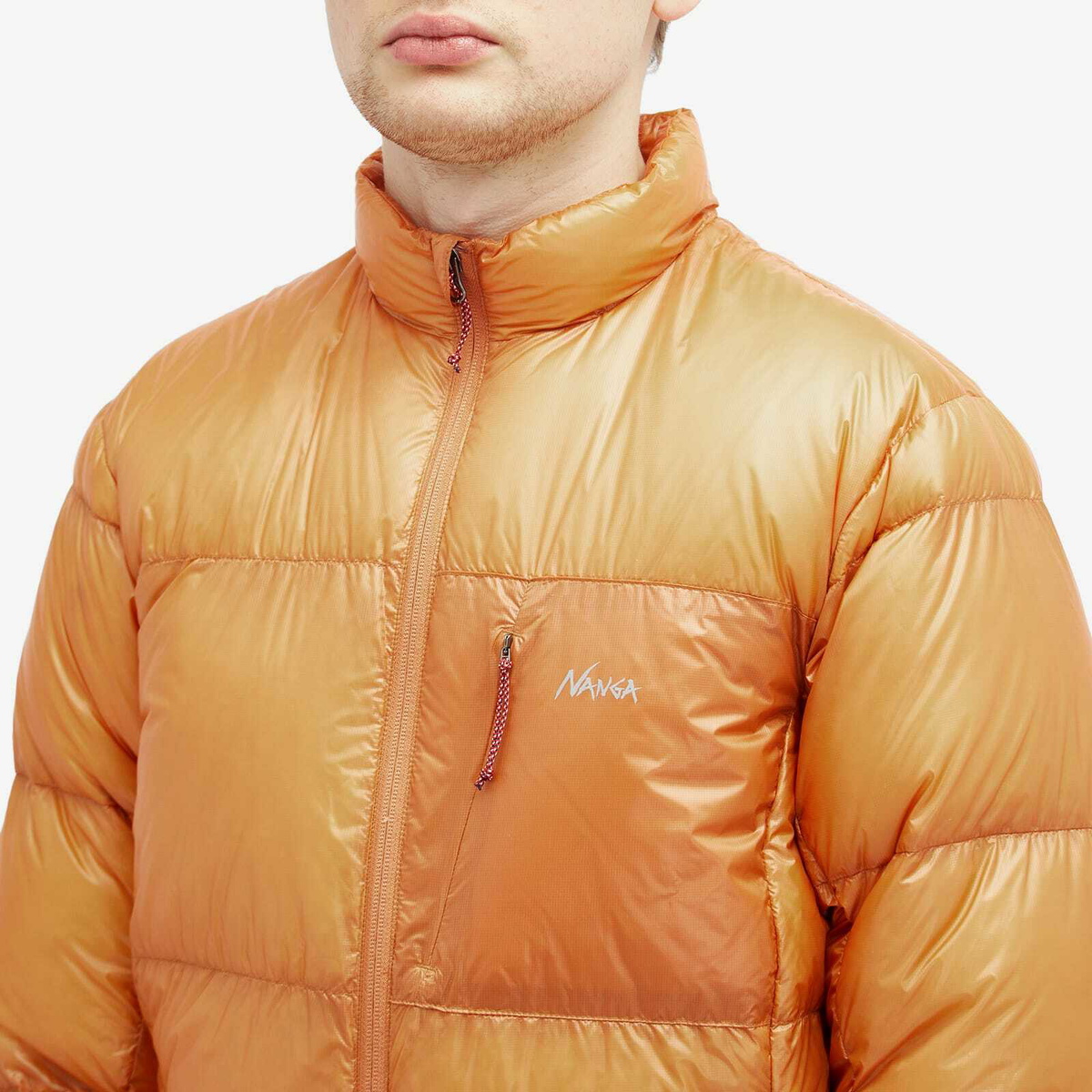 Nanga Men's Mountain Lodge Down Jacket in Orange Nanga Nanga Men's Mountain Lodge Down Jacket in Orange Nanga