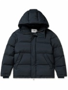 NN07 - Matthew 8245 Quilted Padded Recycled-Shell Hooded Jacket - Blue