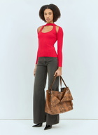 Coperni Snake Print Belt Cabas Bag