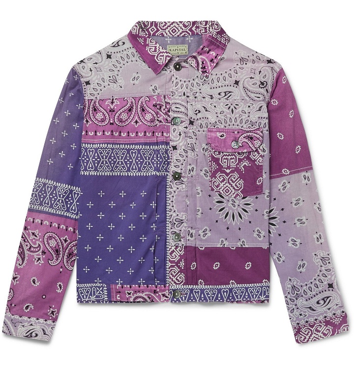 Photo: KAPITAL - Patchwork Bandana-Print Cotton Jacket - Purple