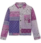KAPITAL - Patchwork Bandana-Print Cotton Jacket - Purple