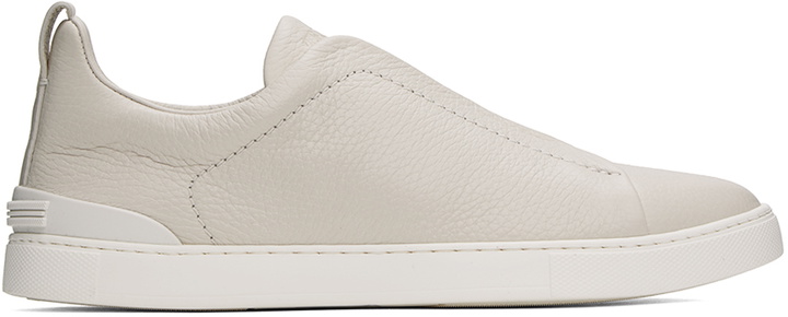 Photo: ZEGNA Off-White Triple Stitch Sneakers