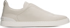 ZEGNA Off-White Triple Stitch Sneakers
