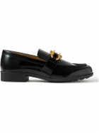 Bottega Veneta - Monsieur Embellished Patent-Leather Loafers - Black