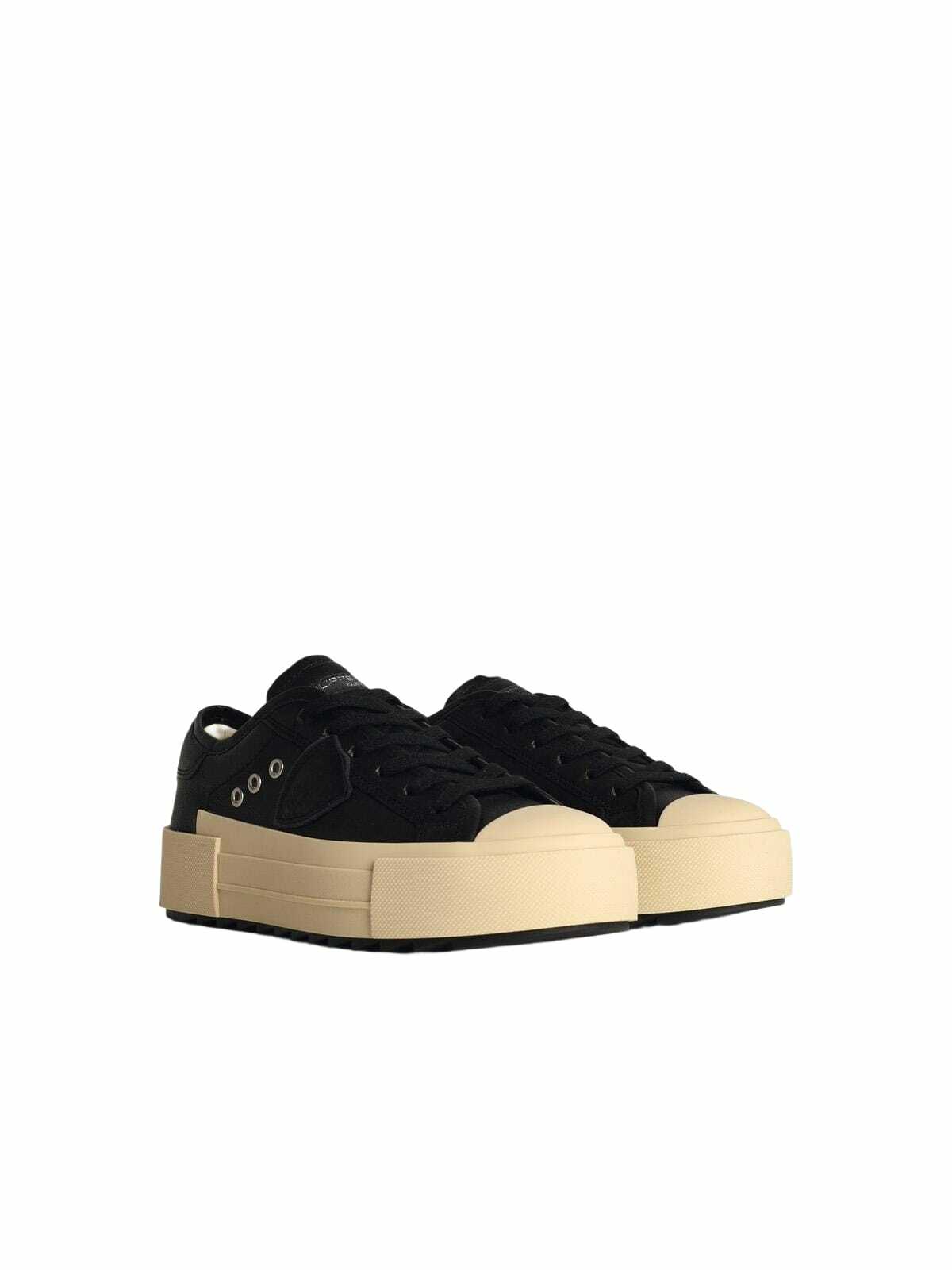 Philippe Model Paris Black Leather Sneakers