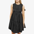 Cecilie Bahnsen Women's Divya Recyced Faille Midi Dress in Black