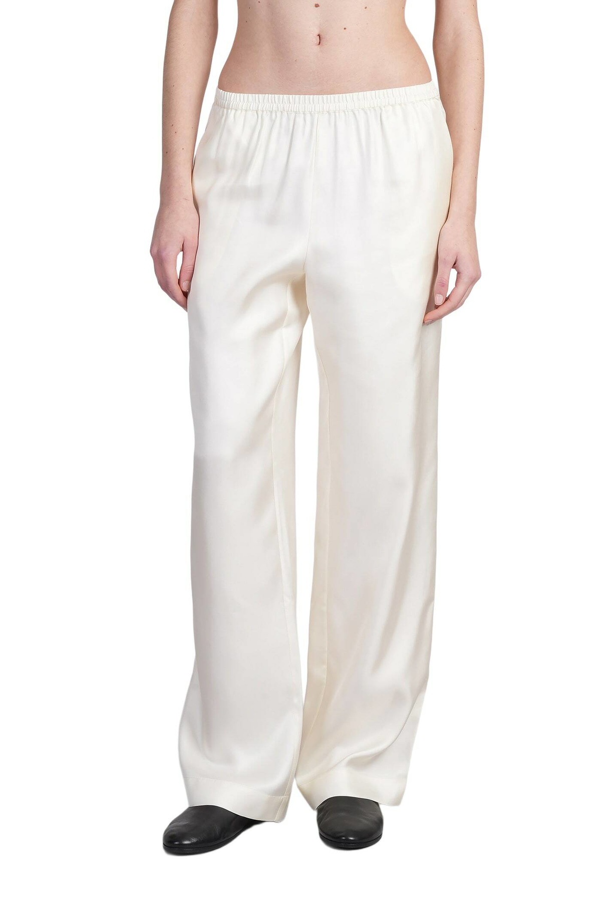 Loulou Studio Ivory Silk Zinnia Bermuda Shorts Loulou Studio