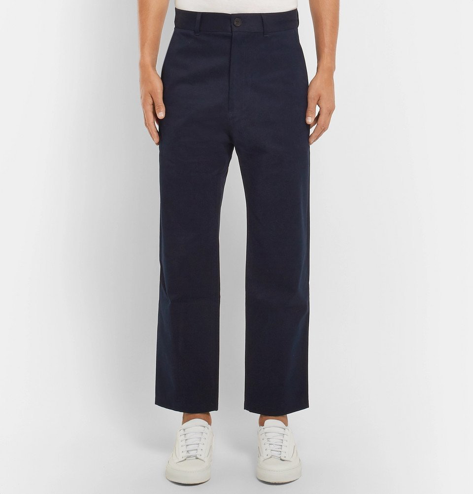 Studio Nicholson - Bill Tapered Peached-Cotton Twill Trousers