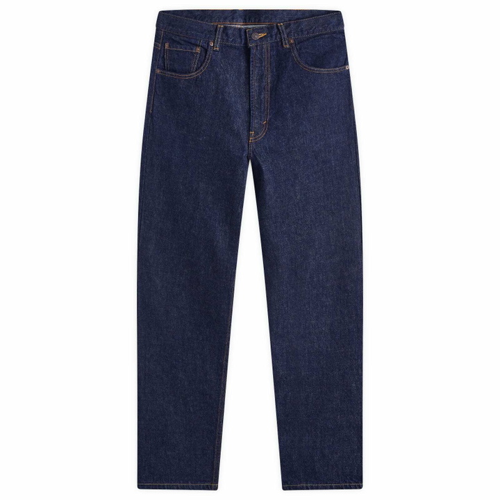 Photo: Beams Plus Men's 5 Pocket Wide Denim Jeans in Indigo