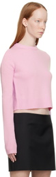 Sportmax Pink Crewneck Sweatrer