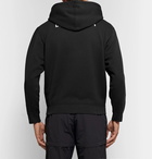 Balenciaga - Slim-Fit Logo-Print Fleece-Back Cotton-Blend Jersey Zip-Up Hoodie - Men - Black