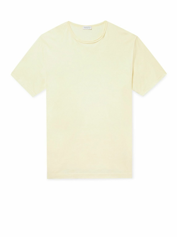 Photo: Sunspel - Slim-Fit Cotton-Jersey T-Shirt - Yellow