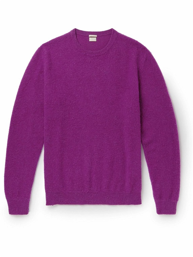 Photo: Massimo Alba - Kane Brushed Cashmere Sweater - Purple