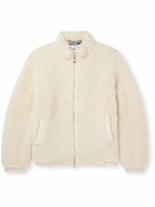 God's True Cashmere - T-Bird Cashmere-Fleece Jacket - Neutrals