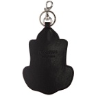 JW Anderson Black Shield Patch Keychain