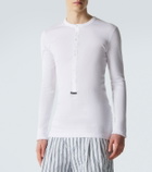 Dolce&Gabbana Ribbed-knit cotton Henley shirt
