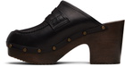 A.P.C. Black 'Les Sabots' Heels