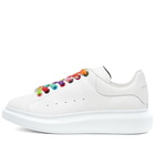 Alexander McQueen Multi Colour Eyelet Wedge Sole Sneaker