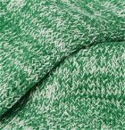 Albam - Mélange Combed Cotton-Blend Socks - Green