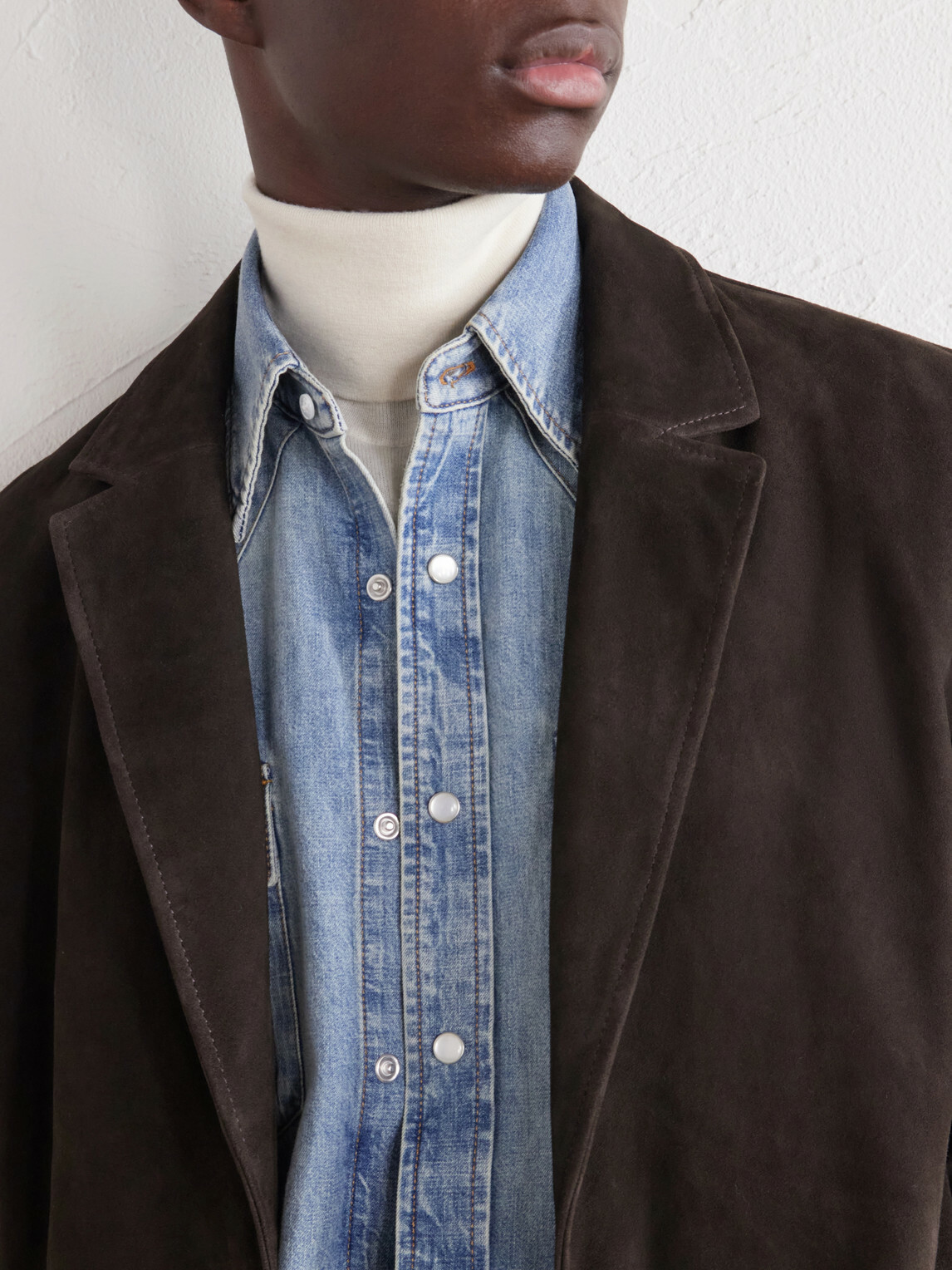 Mr P. - Suede Suit Jacket - Brown