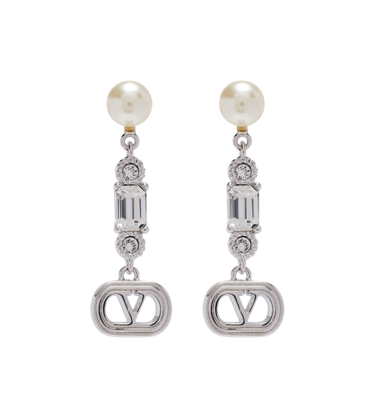 Photo: Valentino VLogo Swarovski®-embellished drop earrings