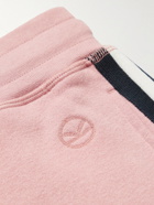 Kingsman - Tapered Striped Cotton and Cashmere-Blend Jersey Sweatpants - Pink