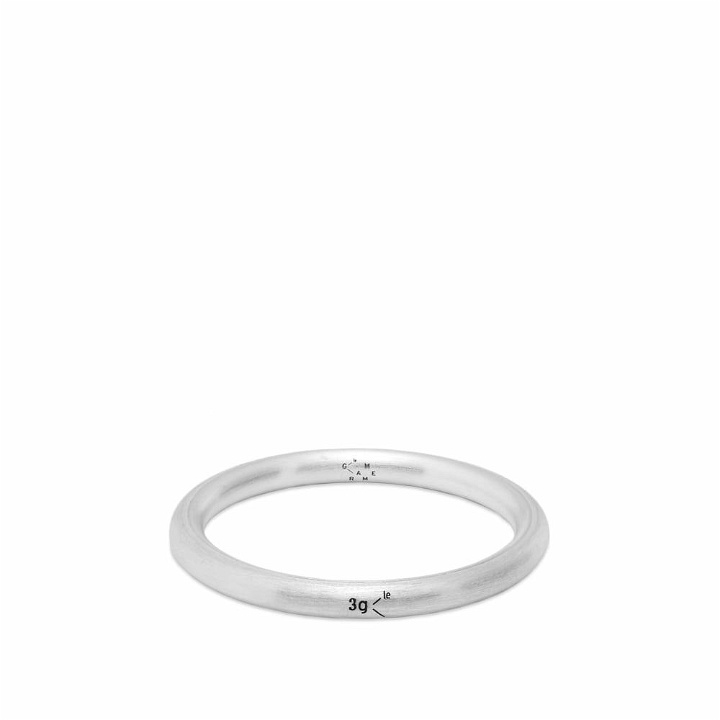 Photo: Le Gramme Men's Brushed Bangle Ring in Silver 3g