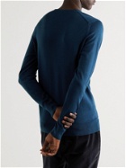 Sunspel - Slim-Fit Merino Wool Sweater - Blue
